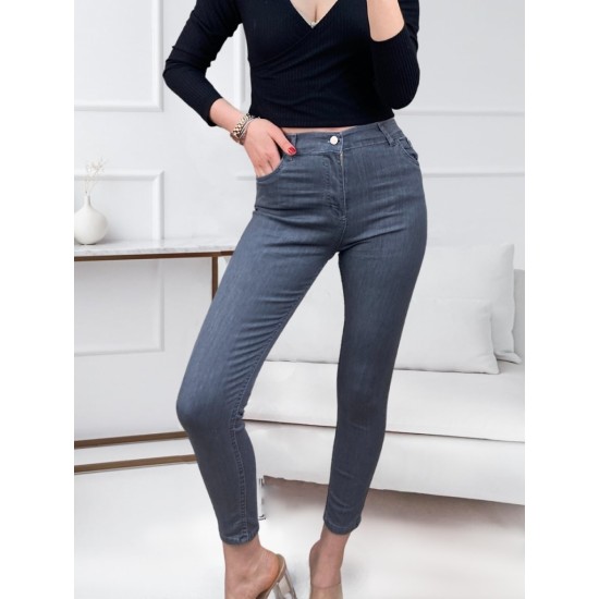 Likralı Yüksek Bel Jean Pantolon, 5671 Likralı Yüksek Bel Jean Pantolon, 5671