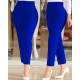Kadın üste Oturan Bilek üzerinde Biten Paça Krep Pantolon, 10319 Kadın üste Oturan Bilek üzerinde Biten Paça Krep Pantolon, 10319