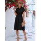Women' S Short Sleeve Waist Belted Aerobic Mini Dress , 14546 Women' S Short Sleeve Waist Belted Aerobic Mini Dress , 14546