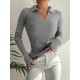 Women' S Polo Collar Finger Detail Knitwear Blouse 2047, 10894 Women' S Polo Collar Finger Detail Knitwear Blouse 2047, 10894