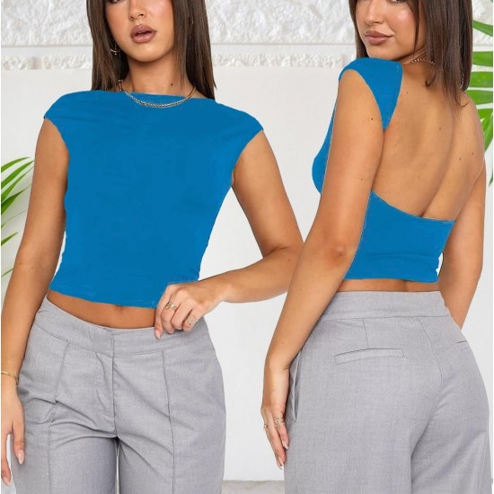 Sırt Dekolteli Viskon Bluz, 6972 Sırt Dekolteli Viskon Bluz, 6972