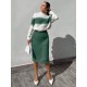 Women' S Long Sleeve Knitwear Skirt Suit, 11101 Women' S Long Sleeve Knitwear Skirt Suit, 11101