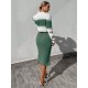 Women' S Long Sleeve Knitwear Skirt Suit, 11101 Women' S Long Sleeve Knitwear Skirt Suit, 11101