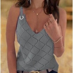 Kadın Kolsuz Halka Detay Baklava Desen Askılı Triko Bluz , 16104 Kadın Kolsuz Halka Detay Baklava Desen Askılı Triko Bluz , 16104