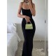 Kadın Kolsuz Askılı Bodycon Uzun Viskon Elbise, 16728 Kadın Kolsuz Askılı Bodycon Uzun Viskon Elbise, 16728