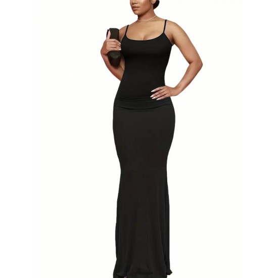 Kadın Kolsuz Askılı Bodycon Uzun Viskon Elbise, 16728 Kadın Kolsuz Askılı Bodycon Uzun Viskon Elbise, 16728
