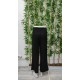 Women' S Button Detail Wide Leg Imported Crepe Trousers , 17088 Women' S Button Detail Wide Leg Imported Crepe Trousers , 17088