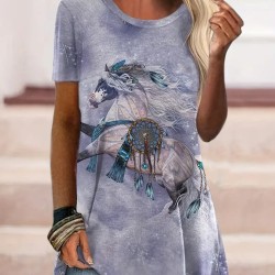 Kadın Kısa Kollu Bisiklet Yaka Salaş Süprem Bluz, 17197 Kadın Kısa Kollu Bisiklet Yaka Salaş Süprem Bluz, 17197