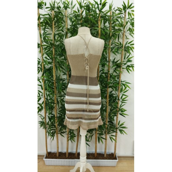 Women' S Back Tie Window Detail Strappy Knit Dress , 17264 Women' S Back Tie Window Detail Strappy Knit Dress , 17264