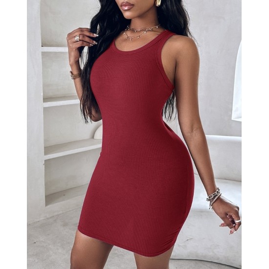 Kadın Kalın Askılı Bodycon Kaşkorse Mini Elbise, 17433 Kadın Kalın Askılı Bodycon Kaşkorse Mini Elbise, 17433