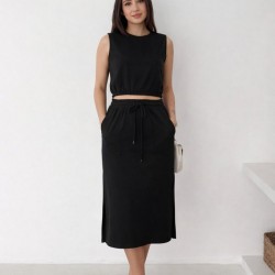 Kadın Iki Iplik Crop Etek Ikili Takım , 17719