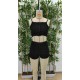 Kadın Ip Askılı Crop Bluz Ve Yanlardan Büzgülü Ikili Kaşkorse Short Takım, 17812 Kadın Ip Askılı Crop Bluz Ve Yanlardan Büzgülü Ikili Kaşkorse Short Takım, 17812