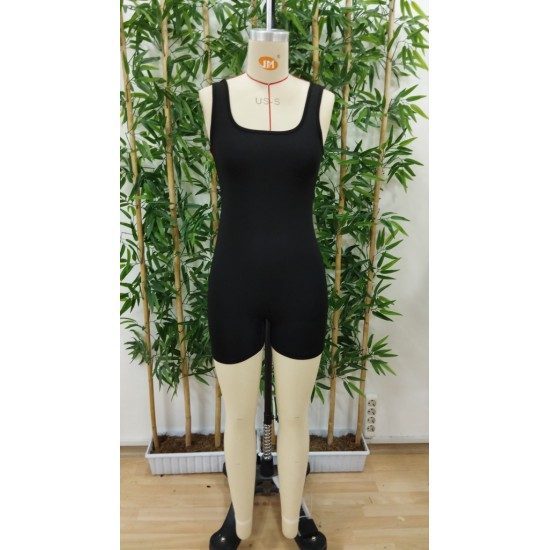 Kadın Kare Yaka Sırt Dekolte Detay Dalgıç Bodycon Mini Tulum, 17698 Kadın Kare Yaka Sırt Dekolte Detay Dalgıç Bodycon Mini Tulum, 17698