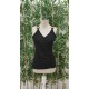 Women' S Double Breasted Collar Strap Ring Accessory Detail Waffle Blouse, 18084 Women' S Double Breasted Collar Strap Ring Accessory Detail Waffle Blouse, 18084