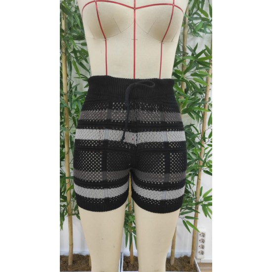 Kadın Belinden Bağlamalı Mini Triko Short , 18210 Kadın Belinden Bağlamalı Mini Triko Short , 18210