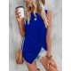 Women' S Sleeveless Asymmetrical Cut Viscose Blouse, 9164 Women' S Sleeveless Asymmetrical Cut Viscose Blouse, 9164