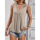 Women' S Sleeveless V-neck Lace Viscose Blouse , 18343 Women' S Sleeveless V-neck Lace Viscose Blouse , 18343