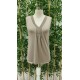 Women' S Sleeveless V-neck Lace Viscose Blouse , 18343 Women' S Sleeveless V-neck Lace Viscose Blouse , 18343