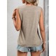 Women' S Sleeveless V-neck Lace Viscose Blouse , 18343 Women' S Sleeveless V-neck Lace Viscose Blouse , 18343