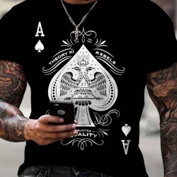 Erkek  Kısa Kollu Yuvarlak Yaka Desenli Viskon T-shirt , 18489 Erkek  Kısa Kollu Yuvarlak Yaka Desenli Viskon T-shirt , 18489