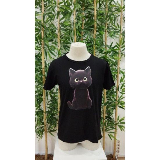 Erkek Bisiklet Yaka Kedi Baskılı Süprem T-shirt , 18566 Erkek Bisiklet Yaka Kedi Baskılı Süprem T-shirt , 18566