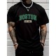 Men' S Boston Printed Single Jersey T-shirt , 18571 Men' S Boston Printed Single Jersey T-shirt , 18571
