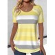 Women' S Short Sleeve Crew Neck Button Detail Single Jersey Blouse, 18507 Women' S Short Sleeve Crew Neck Button Detail Single Jersey Blouse, 18507