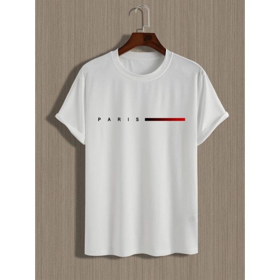 Erkek Paris Baskılı Süprem T-shirt , 18556 Erkek Paris Baskılı Süprem T-shirt , 18556