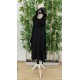 Women' S Double-breasted Crepe Long Dress With Ruffle Sleeves And Hem , 18613 Women' S Double-breasted Crepe Long Dress With Ruffle Sleeves And Hem , 18613