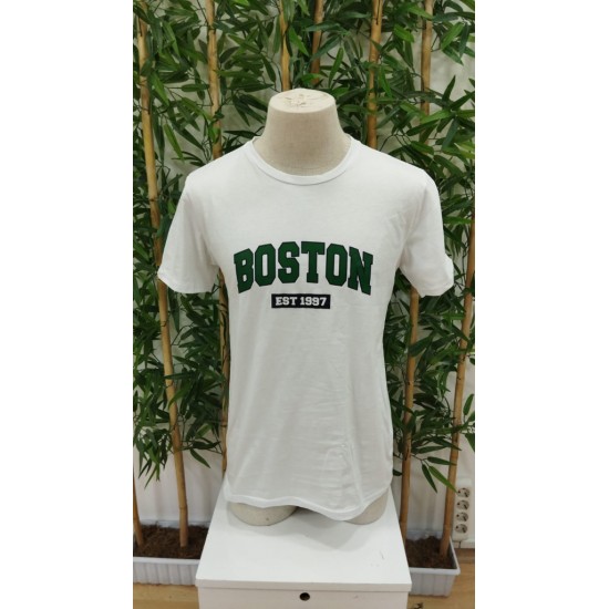 Men' S Boston Printed Single Jersey T-shirt , 18570 Men' S Boston Printed Single Jersey T-shirt , 18570
