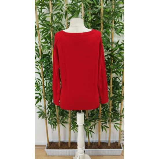 Women' S Diamond Pattern Button Detailed Knitwear Sweater , 18731 Women' S Diamond Pattern Button Detailed Knitwear Sweater , 18731