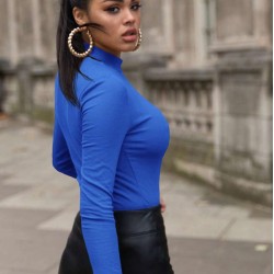 Kadın Uzun Kollu Balıkçı Yaka Viskon Bluz, 18861 Kadın Uzun Kollu Balıkçı Yaka Viskon Bluz, 18861