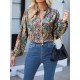 Women' S Long Sleeved V-neck Loose Jersey Blouse , 18996 Women' S Long Sleeved V-neck Loose Jersey Blouse , 18996