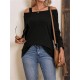 Women' S Strappy Two-shoulder Loose Wool Viscose Blouse , 19178 Women' S Strappy Two-shoulder Loose Wool Viscose Blouse , 19178