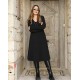 Women' S Long Sleeve V-neck Loose Midi Acrylic Dress, 19196 Women' S Long Sleeve V-neck Loose Midi Acrylic Dress, 19196