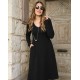Women' S Long Sleeve V-neck Loose Midi Acrylic Dress, 19196 Women' S Long Sleeve V-neck Loose Midi Acrylic Dress, 19196