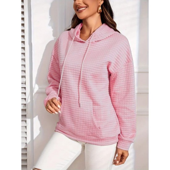 Kadın Uzun Kollu Kapşonlu Bağcıklı Cepli Capitone Sweatshirt , 19237 Kadın Uzun Kollu Kapşonlu Bağcıklı Cepli Capitone Sweatshirt , 19237
