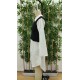Women' S Long Sleeve Shirt Collar Bicolor Knitted Dress, 19320 Women' S Long Sleeve Shirt Collar Bicolor Knitted Dress, 19320