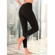 Women' S Leg Button Detail Diving Leggings , 14761 Women' S Leg Button Detail Diving Leggings , 14761