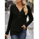 Women' S Long Sleeve V-neck Button-down Camisole Blouse , 20922 Women' S Long Sleeve V-neck Button-down Camisole Blouse , 20922