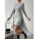 Women' S Halter Round Neck Dress And Half Turtleneck Combination Raised Camisole Two-piece Suit, 21498 Women' S Halter Round Neck Dress And Half Turtleneck Combination Raised Camisole Two-piece Suit, 21498