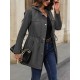 Women' S Long Sleeve Hooded Front Zip Button And Pocket Detail Bondite Jacket, 21488 Women' S Long Sleeve Hooded Front Zip Button And Pocket Detail Bondite Jacket, 21488