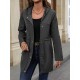 Women' S Long Sleeve Hooded Front Zip Button And Pocket Detail Bondite Jacket, 21488 Women' S Long Sleeve Hooded Front Zip Button And Pocket Detail Bondite Jacket, 21488