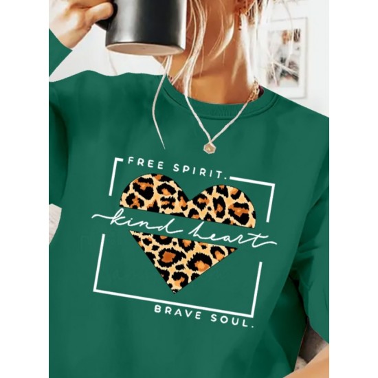 Women' S Long Sleeve Crew Neck Patterned Viscose Two Thread Blouse, 21517 Women' S Long Sleeve Crew Neck Patterned Viscose Two Thread Blouse, 21517