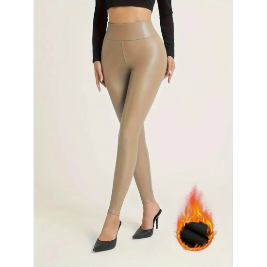 Women' S High Waist Leather Leggings, 22011 Women' S High Waist Leather Leggings, 22011
