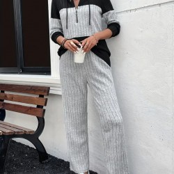 Kadın Uzun Kollu Kapşonlu önden Fermuarlı şardonlu Kaşkorse Bluz Ve Pantolon , 22034 Kadın Uzun Kollu Kapşonlu önden Fermuarlı şardonlu Kaşkorse Bluz Ve Pantolon , 22034