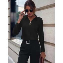 Kadın Uzun Kollu Yakalı Trikoton Gömlek, 22681 Kadın Uzun Kollu Yakalı Trikoton Gömlek, 22681
