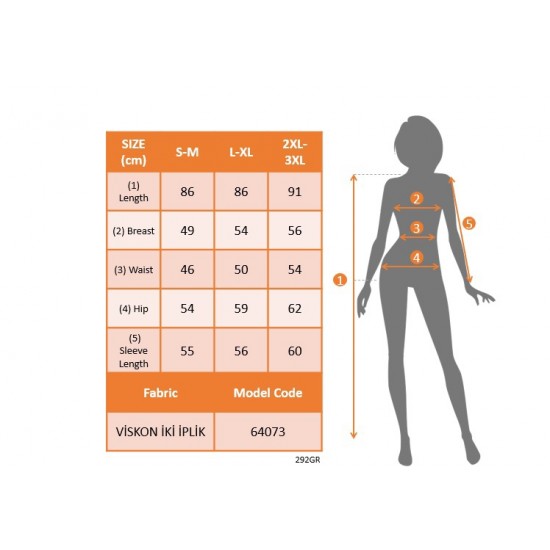 Kadın Uzun Kollu Bisiklet Yaka Kısa Viskon Iki Iplik Elbise , 23239 Kadın Uzun Kollu Bisiklet Yaka Kısa Viskon Iki Iplik Elbise , 23239