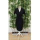 Women' S Short Sleeve Double Breasted Side Buttoned Imported Crepe Dress , 23457 Women' S Short Sleeve Double Breasted Side Buttoned Imported Crepe Dress , 23457