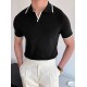 Men' S Long Sleeve Collared Knitted Blouse, 23521 Men' S Long Sleeve Collared Knitted Blouse, 23521